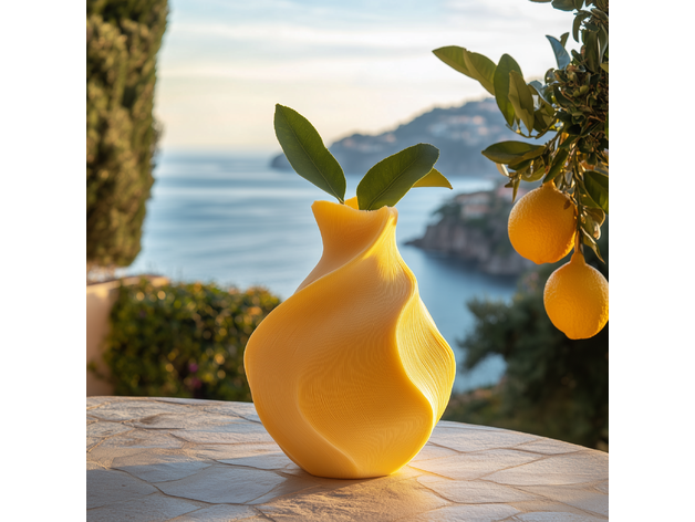Lemon Twist Vase – Artistic Modern Home Décor